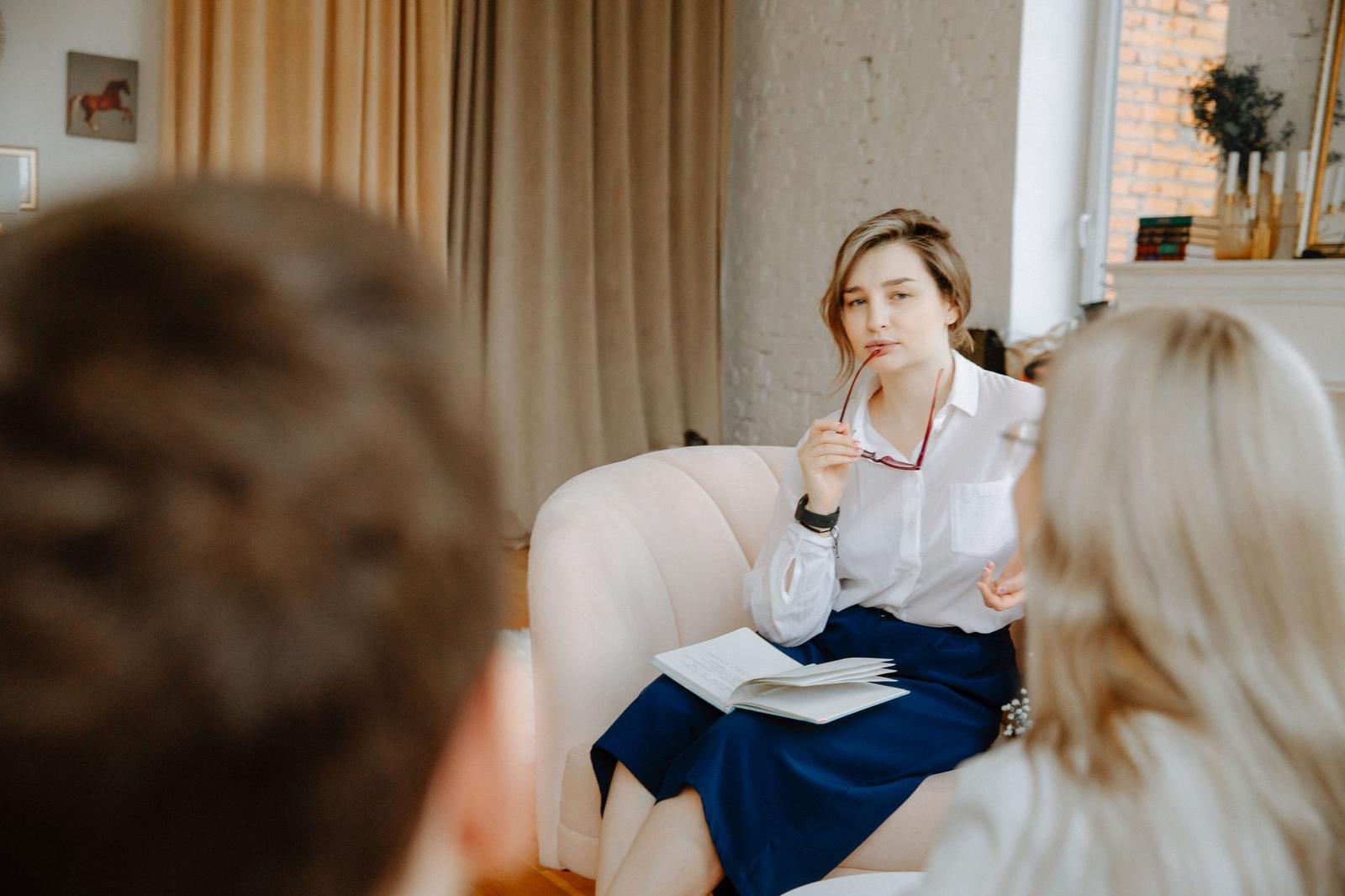 Therapist Listening to Couple